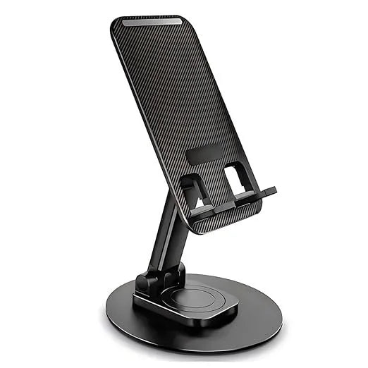 360° Foldable, Adjustable, Universal Mobile Stand | Flexible Mobile Holder - METAL BASE