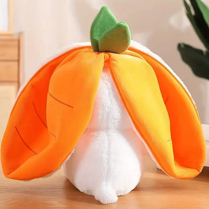 Cute Reversible Flopp Rabbit Carrot Plush Toy