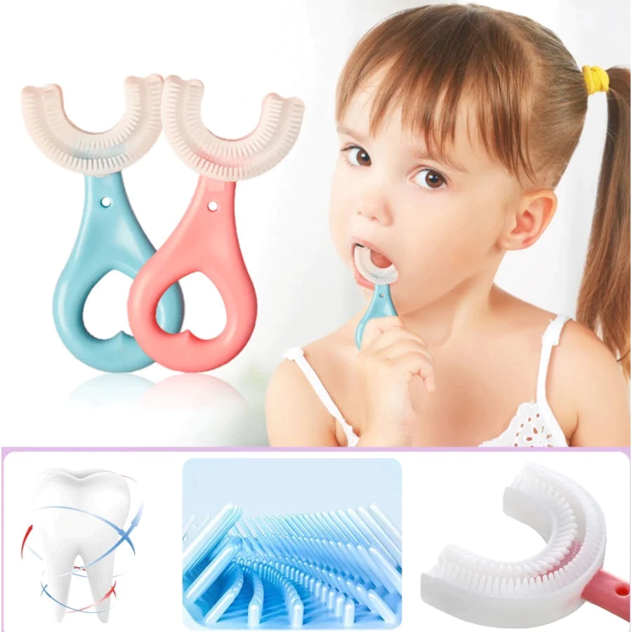 Silicone U-Shaped Baby Toothbrush