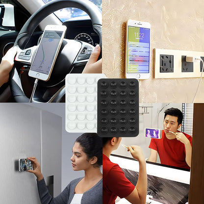 3 Pcs High Quality Silicone Suction Pad Phone Holder