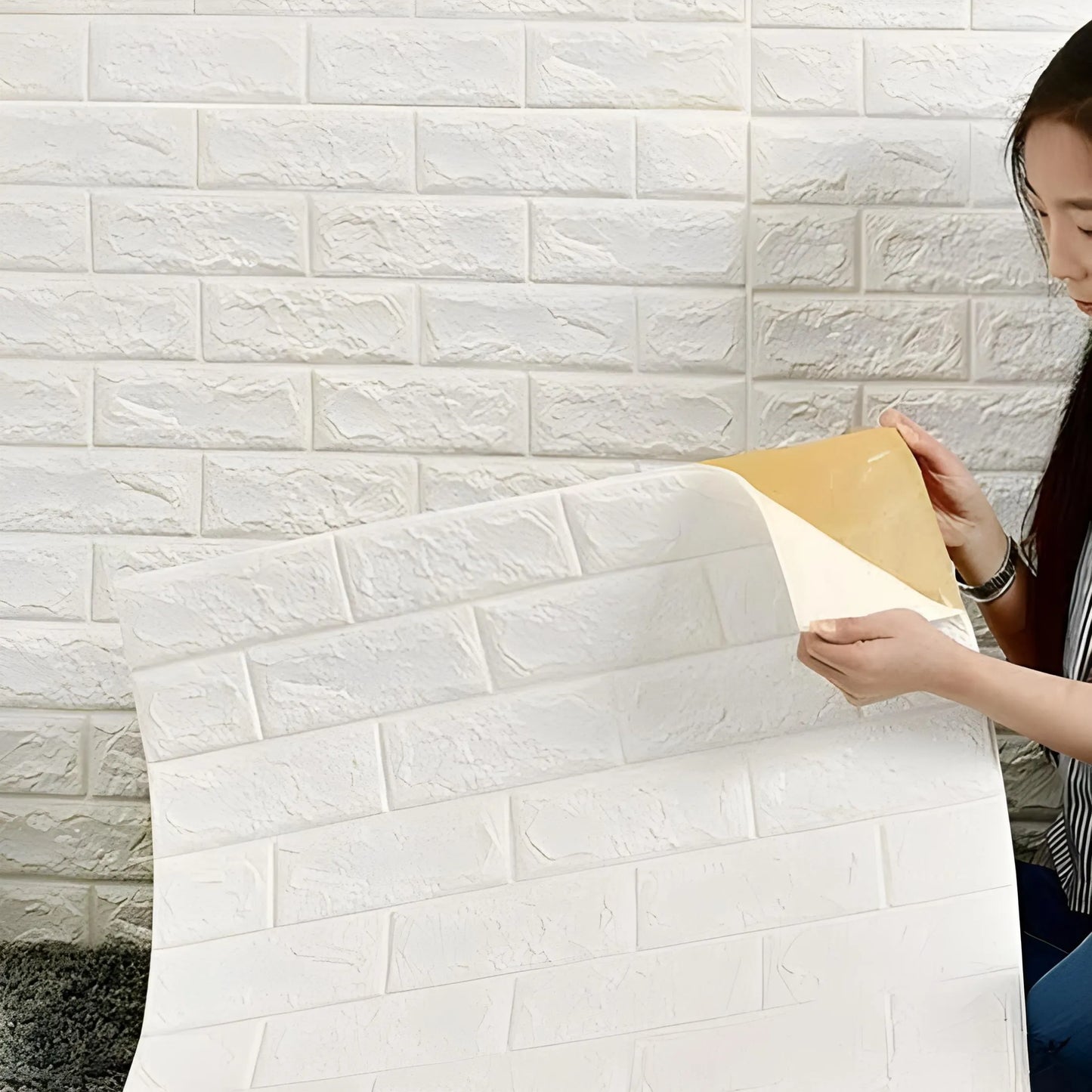 3D Foam Brick Wallpaper Stickers For Walls