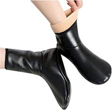 Winter Warm PU Leather Non-Slip Socks  For Men Women