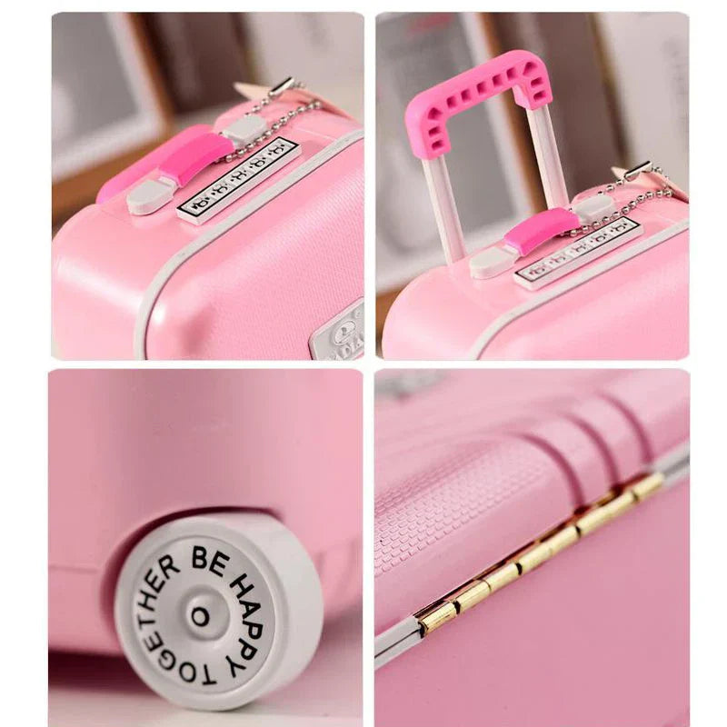 Mini Suitcase Shape Musical Jewellery Storage Box