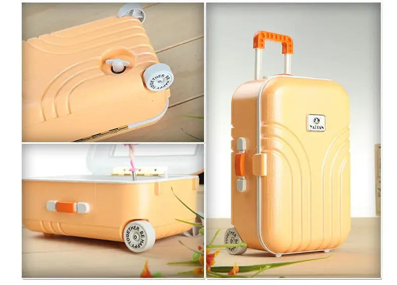 Mini Suitcase Shape Musical Jewellery Storage Box