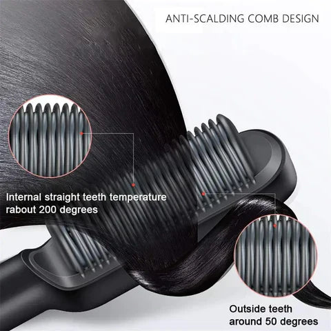 2-IN-1 HAIR STRAIGHTENER PROFESSIONAL STYLING BRUSH