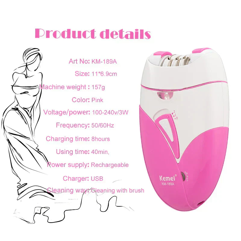 Kemei Women hair removal Epilator