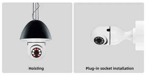 HD Light Bulb Security Camera With Motion Sensors