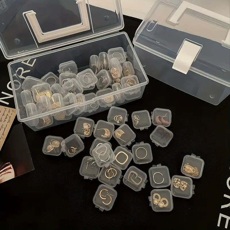 Transparent Mini Jewelry Storage Box