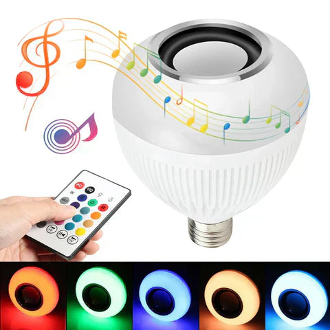 LED 12 Colours Mobile Bluetooth Music Speaker Bulb