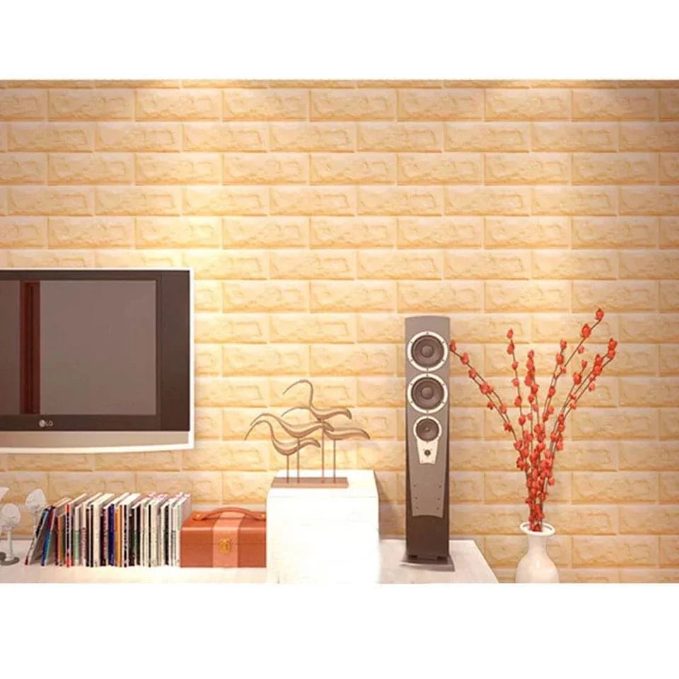 3D Foam Brick Wallpaper Stickers