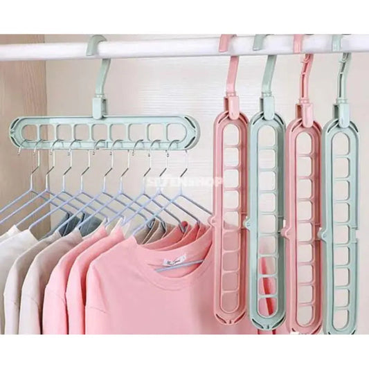 9 Hole Multifunctional Folding Hanger