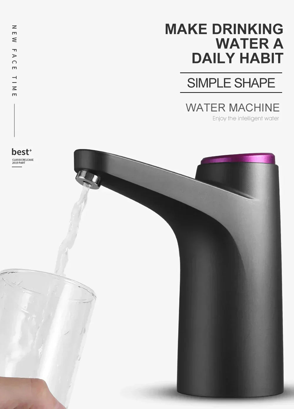 Electric Water Pump USB Charging Automatic Electric Water Dispenser