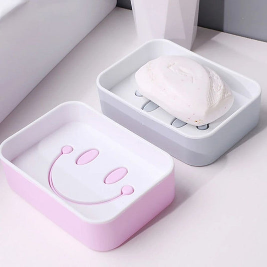 Smiley Double Layer Drain Soap Holder