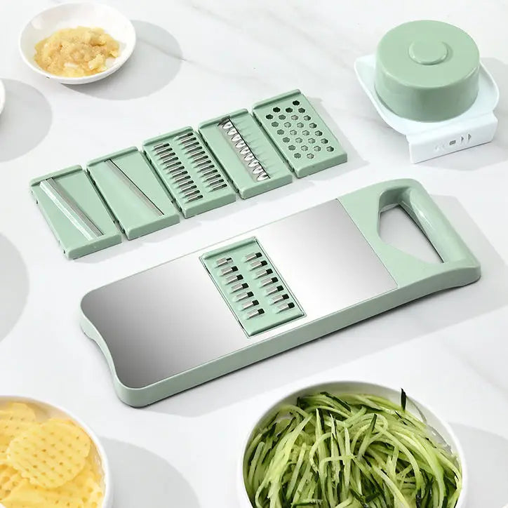 5 In 1 Stainless Steel Multifunctional Vegetable Slicer Cutter